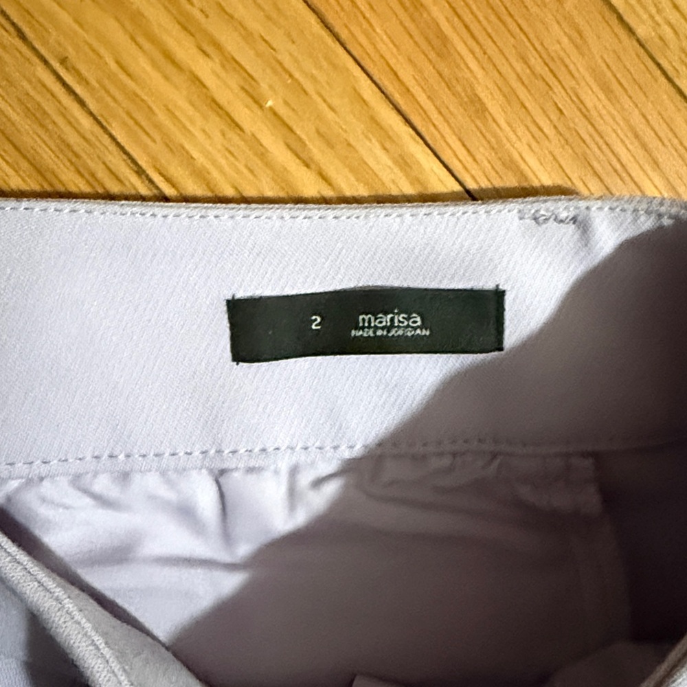 LOFT Marissa Dress Pants Lavender Tie-Waist Pants - Picture 3 of 8
